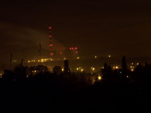 Elektrownia Jaworzno III #nocne #kominy #elektrownia #jaworzno #krajobraz
